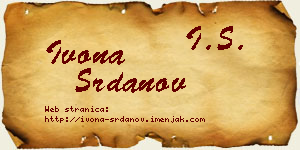 Ivona Srdanov vizit kartica